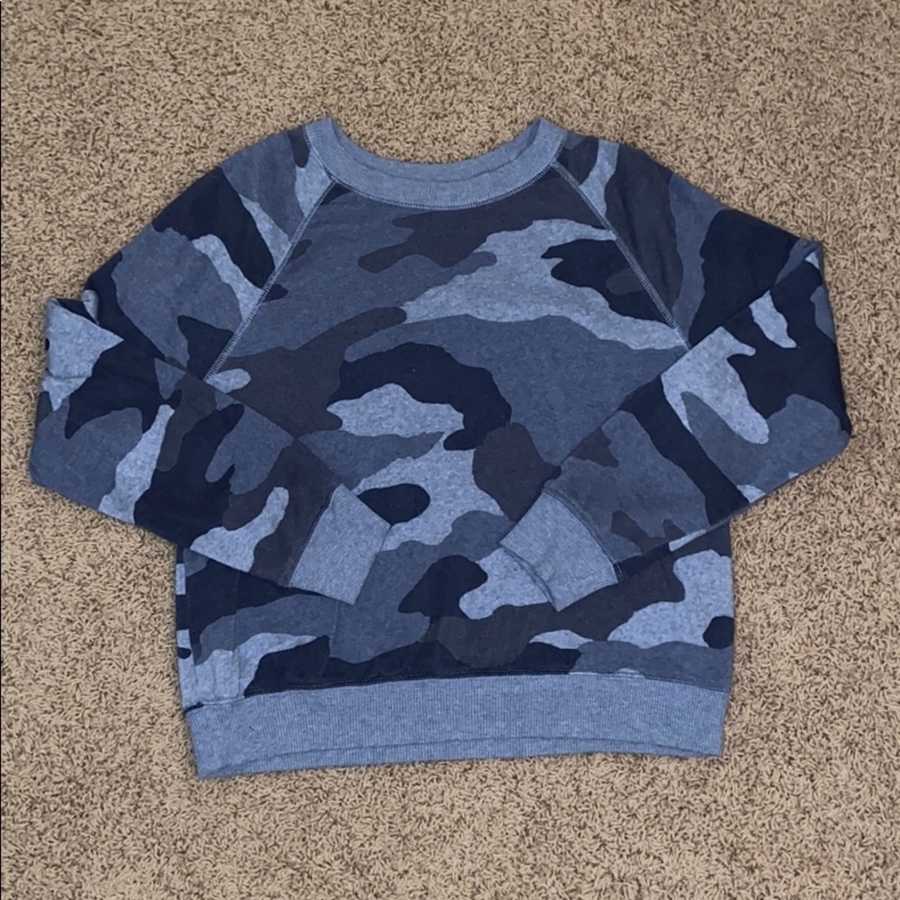 super cut blue camp aerie sweatshirt